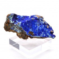 Azurite sur gibbsite - District du Dongchuan, Kunming, province du Yunnan, Chine