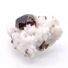 Spessartite garnet on orthoclase - Haramosh mountains, Toundu district, Gilgit-Baltistan, Pakistan