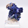 Azurite psm tétraèdrite et quartz - Mine à Giraud (La Gardette), Isère, France