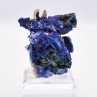 Azurite psm tétraèdrite et quartz - Mine à Giraud (La Gardette), Isère, France