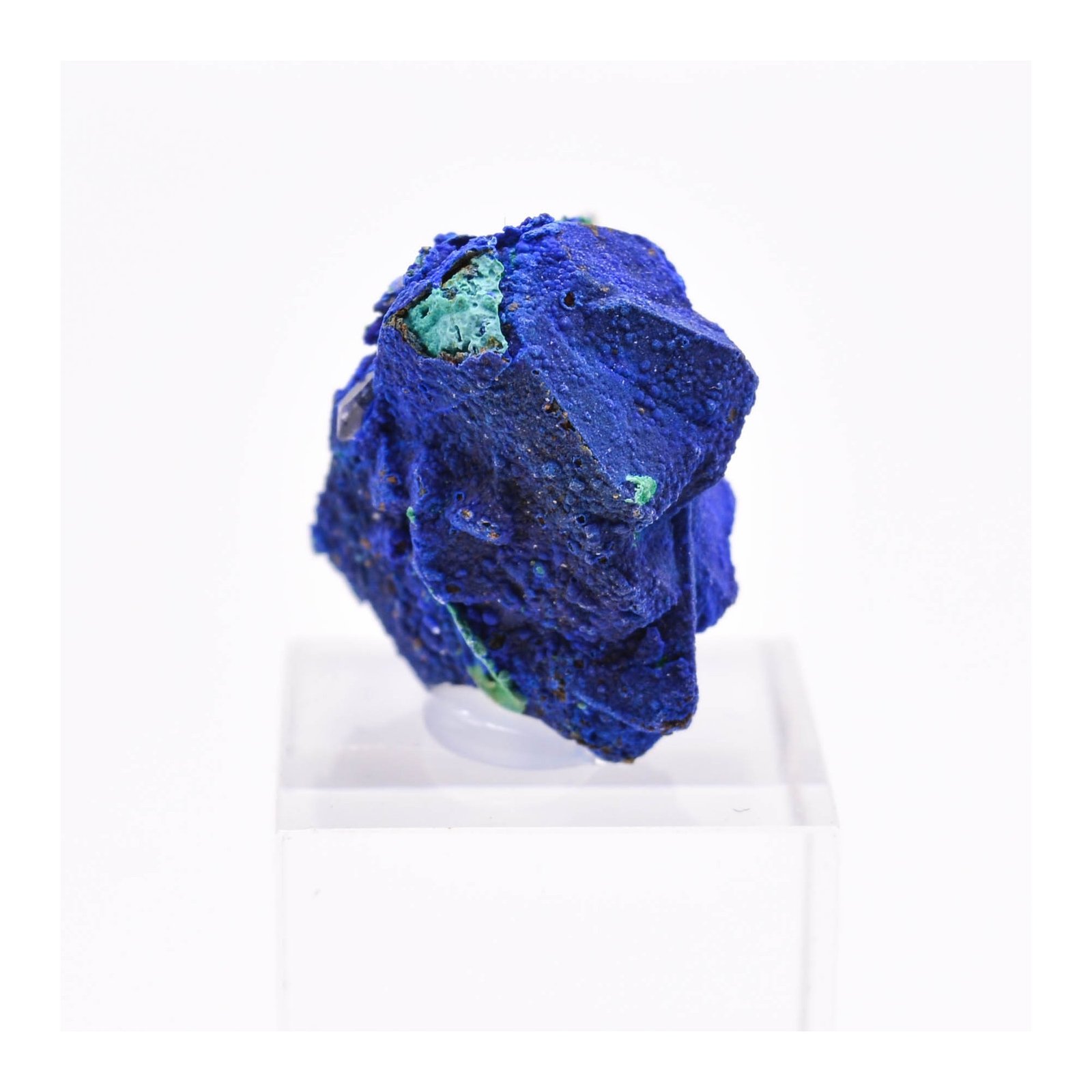 Azurite on tetrahedrite - Mine à Giraud (La Gardette), Isère, France