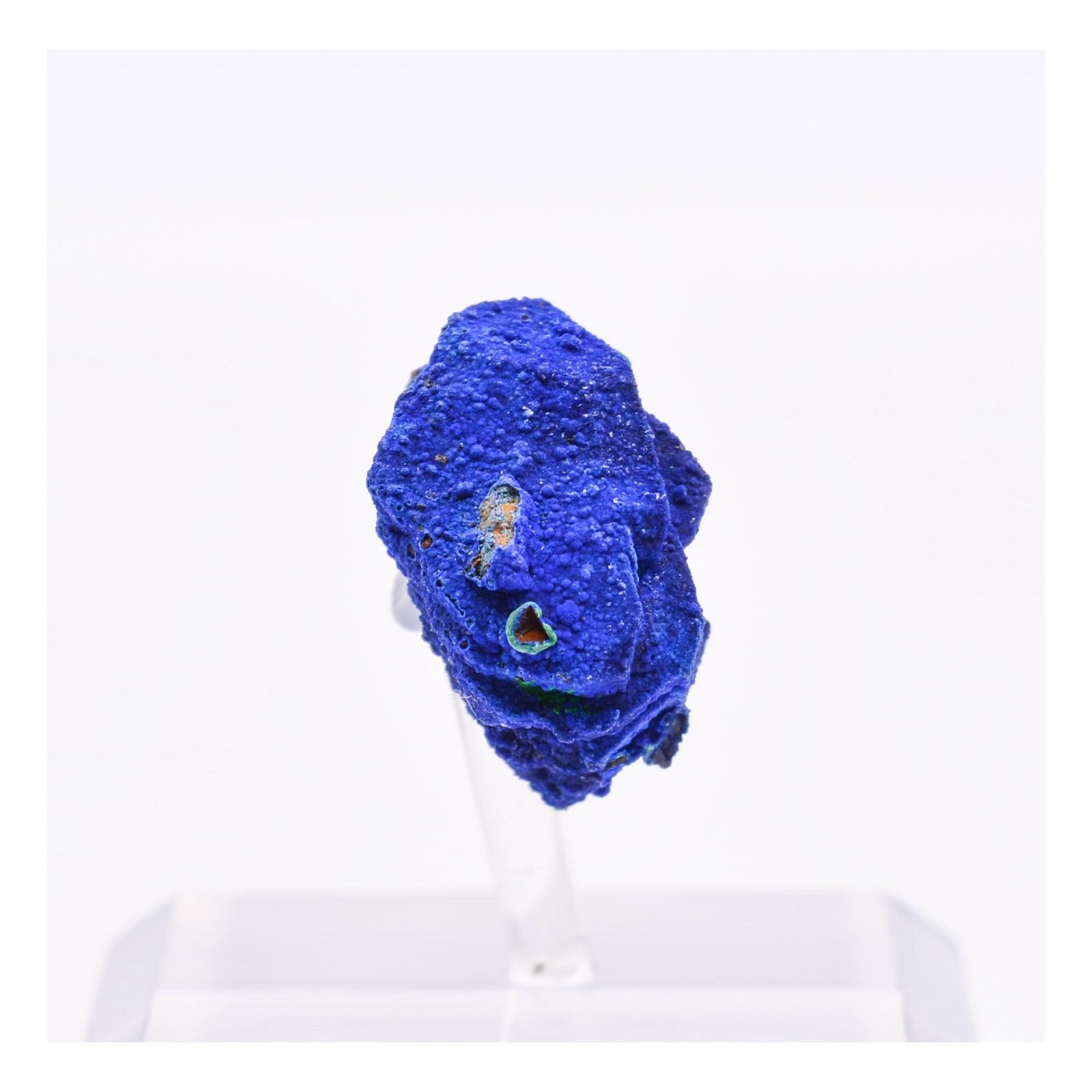 Azurite on tetrahedrite - Mine à Giraud (La Gardette), Isère, France