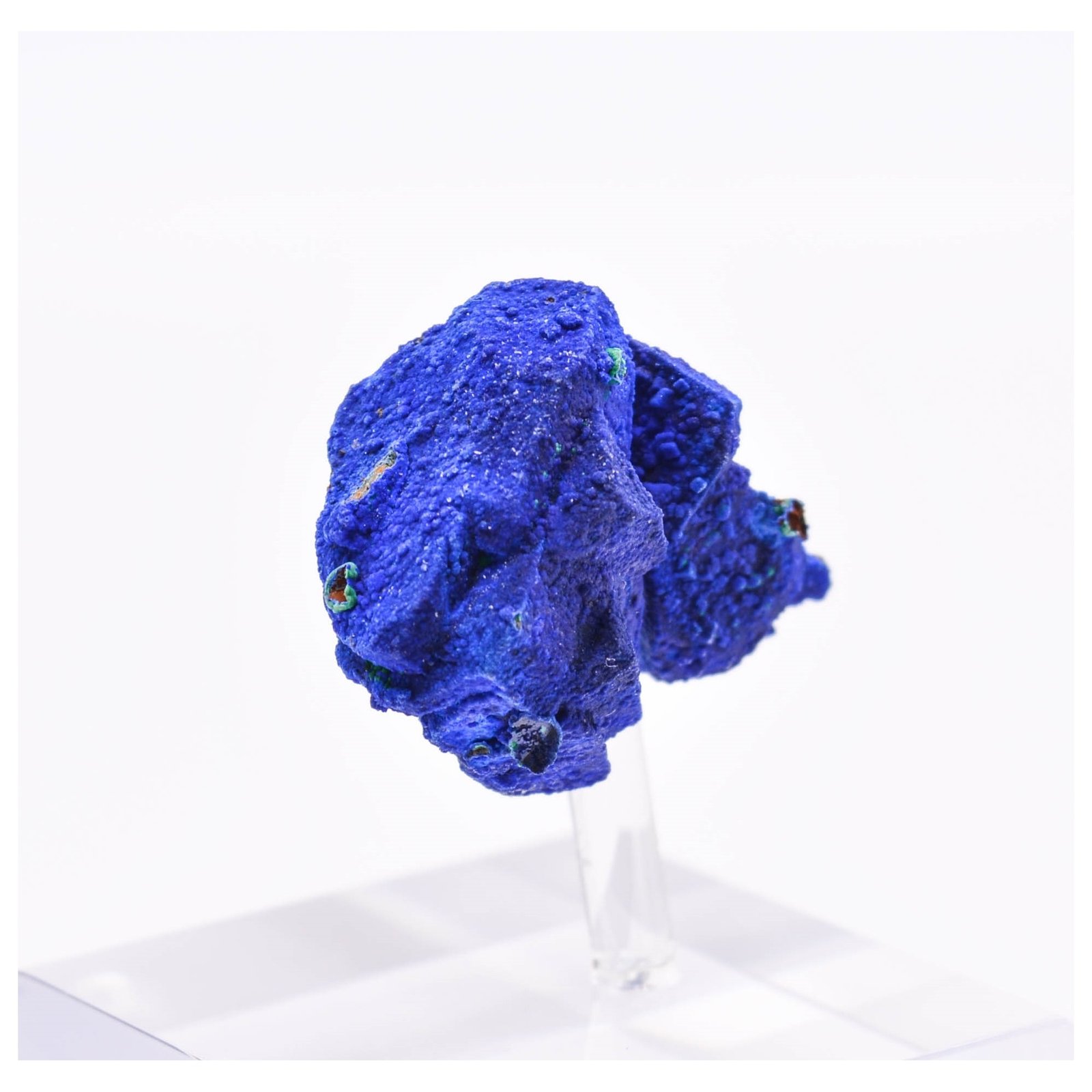 Azurite sur tétraèdrite - Mine à Giraud (La Gardette), Isère, France