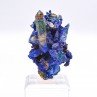 Azurite psm tetrahedrite and quartz - Mine à Giraud (La Gardette), Isère, France