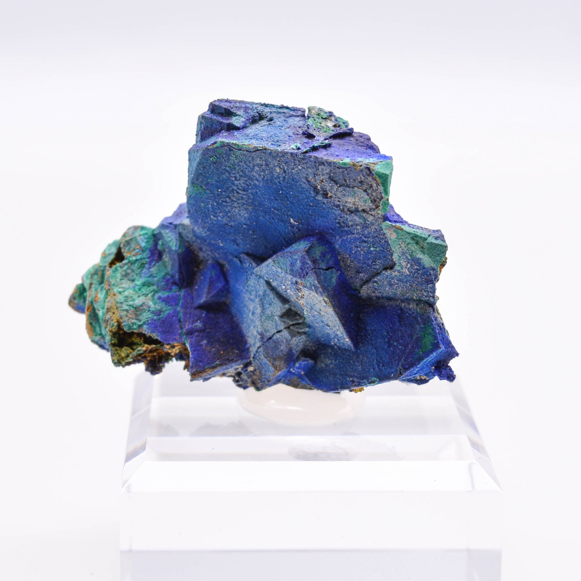 Azurite psm tetrahedrite - Mine à Giraud (La Gardette), Isère, France