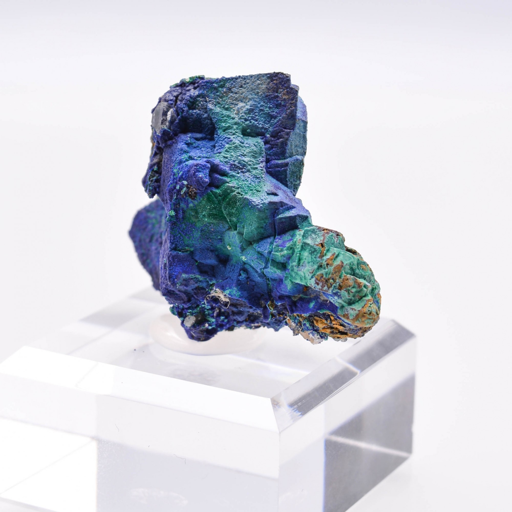 Azurite psm tétraèdrite - Mine à Giraud (La Gardette), Isère, France