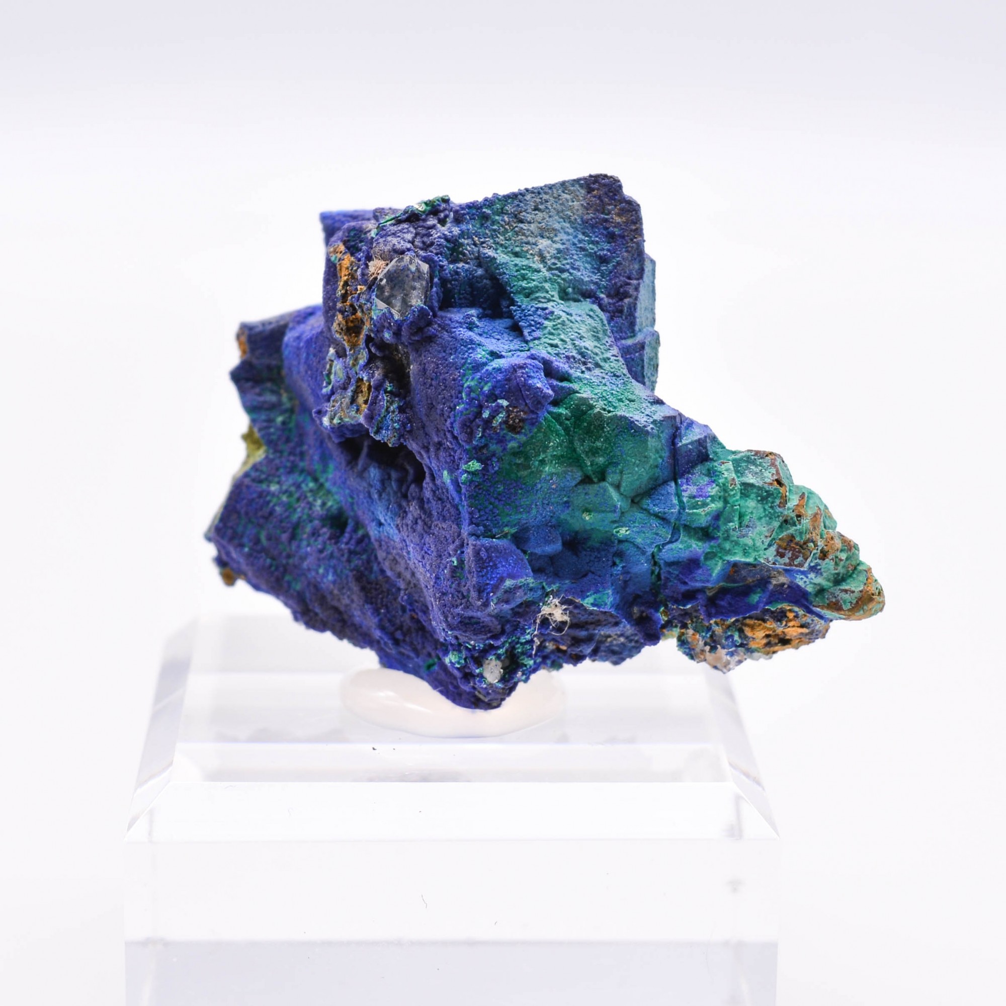 Azurite psm tétraèdrite - Mine à Giraud (La Gardette), Isère, France