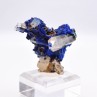 Azurite psm tétraèdrite et quartz - Mine à Giraud (La Gardette), Isère, France