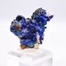 Azurite psm tétraèdrite et quartz - Mine à Giraud (La Gardette), Isère, France