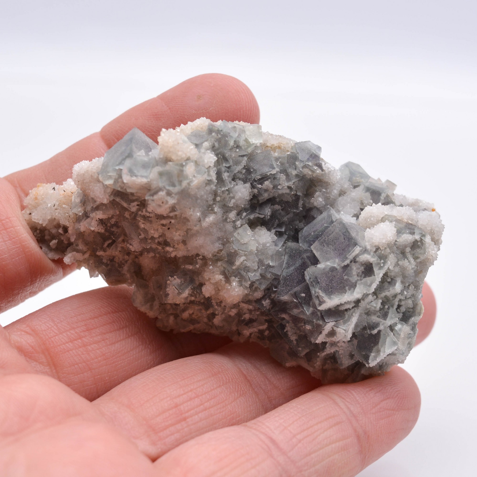 Fluorite and quartz - Osojnik, Blegos hill, Slovenia