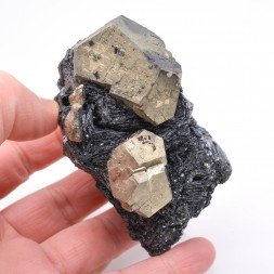 Pyrite et hématite - Rio Marina, Île d'Elbe, Toscane, Italie