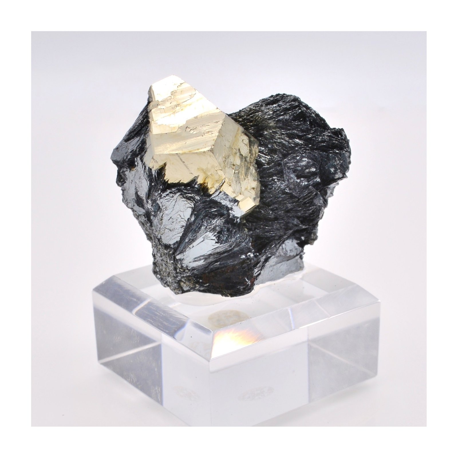 Pyrite and hematite - Valle Giove mine, Rio Marina, Elba island, Tuscany, Italy