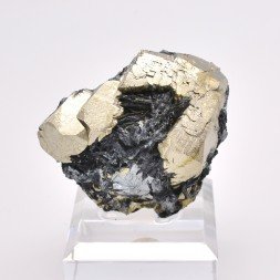 Pyrite et hématite - Mine Valle Giove, Rio Marina, Île d'Elbe, Toscane, Italie