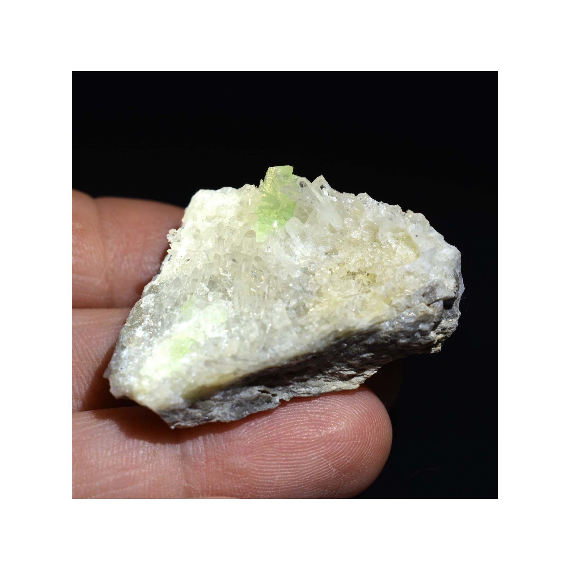 Augelite and quartz - Tamboras mine, Mundo Nuevo, la Libertad, Peru