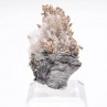 Argent natif sur calcite - Mine Bouismas, Maroc