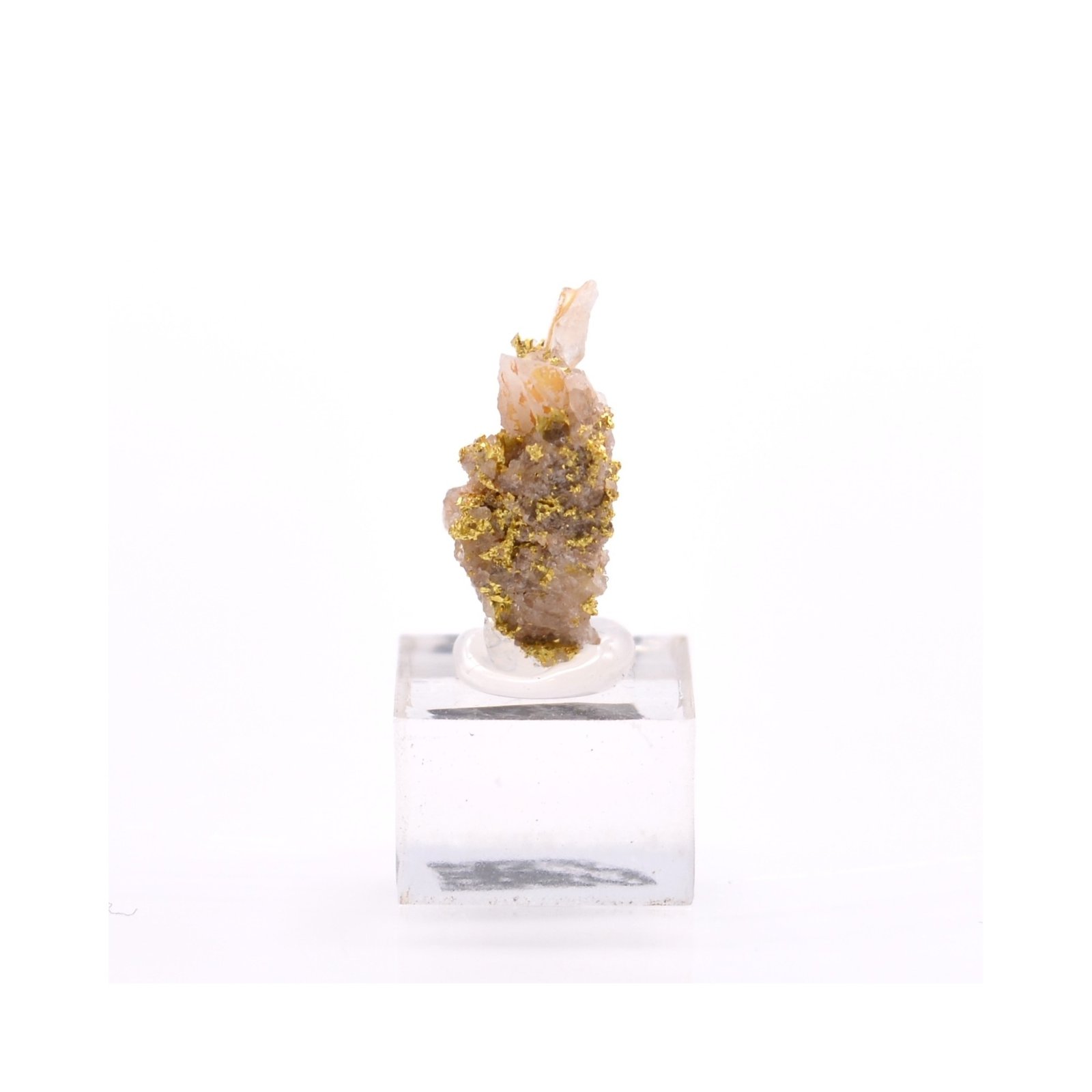 Gold on quartz - Morbihan, France