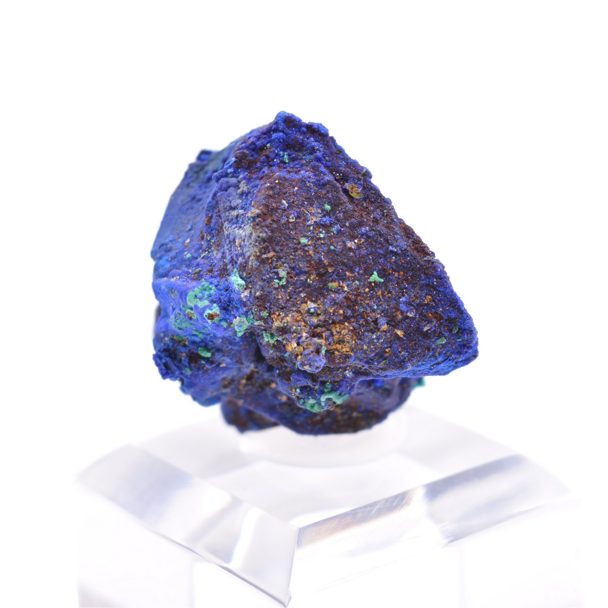 Azurite psm tétraèdrite - Mine à Giraud (La Gardette), Isère, France