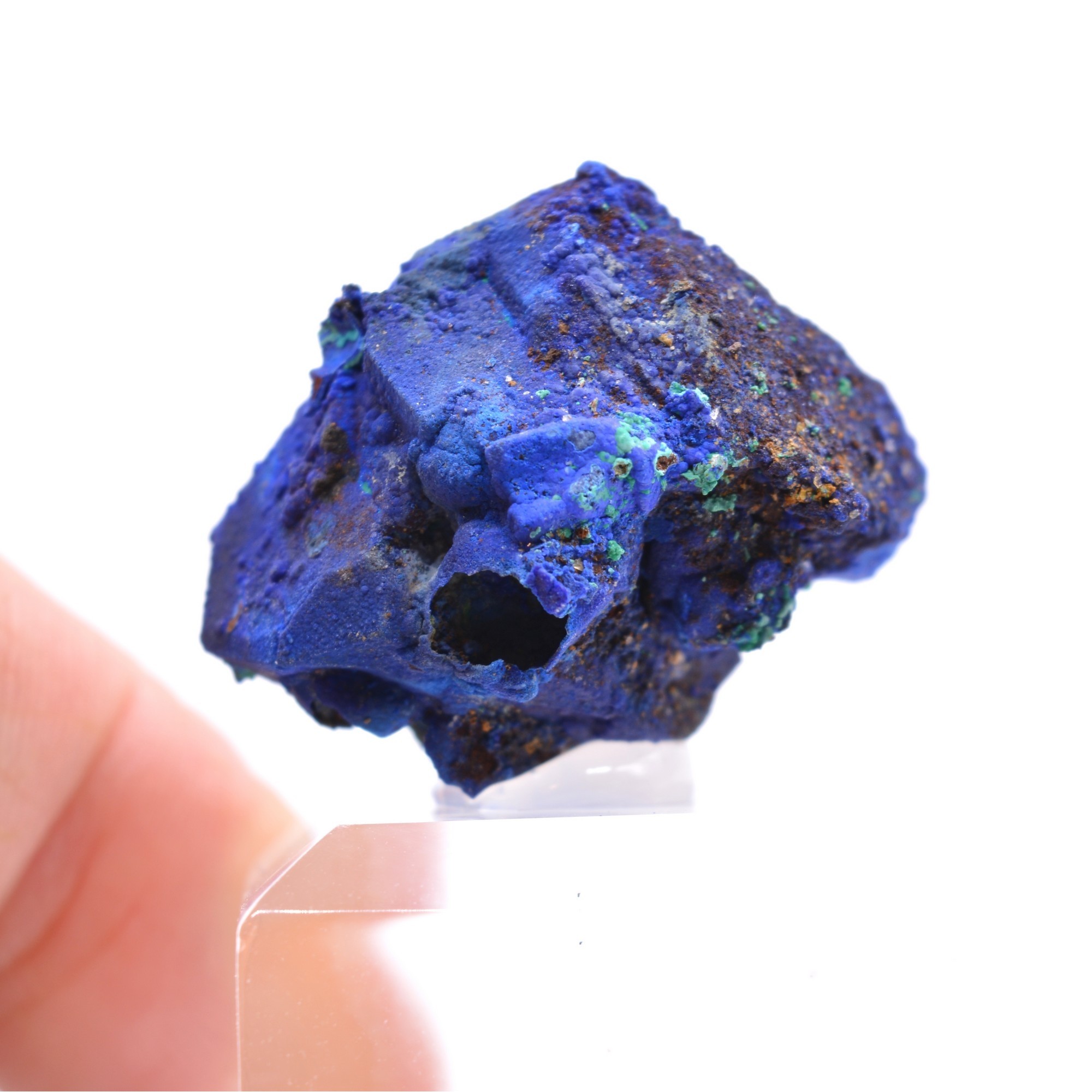 Azurite psm tétraèdrite - Mine à Giraud (La Gardette), Isère, France