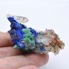 Azurite malachite et quartz - Mine à Giraud, Isère, France