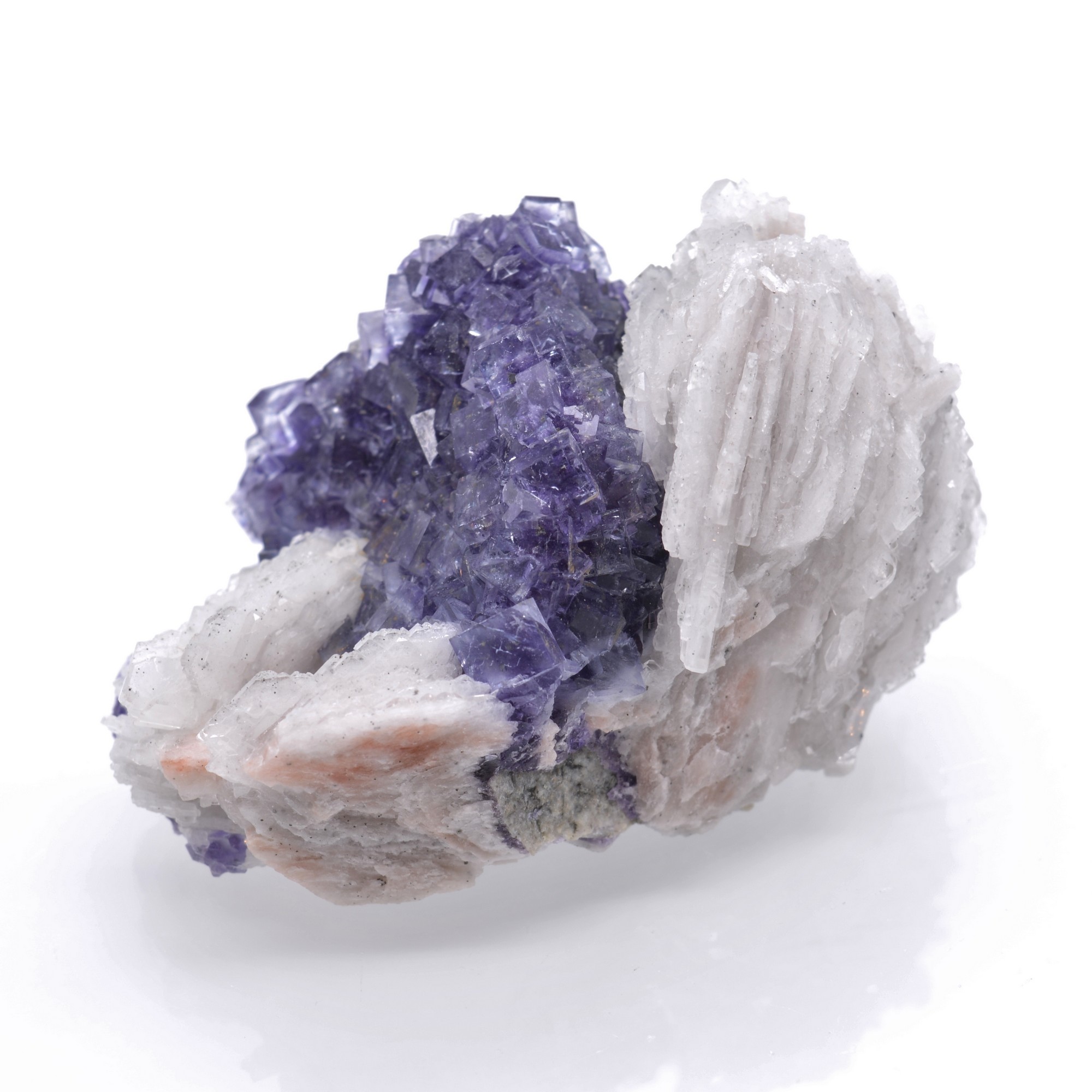 Fluorite and barite - Saint-Peray, Ardèche, France