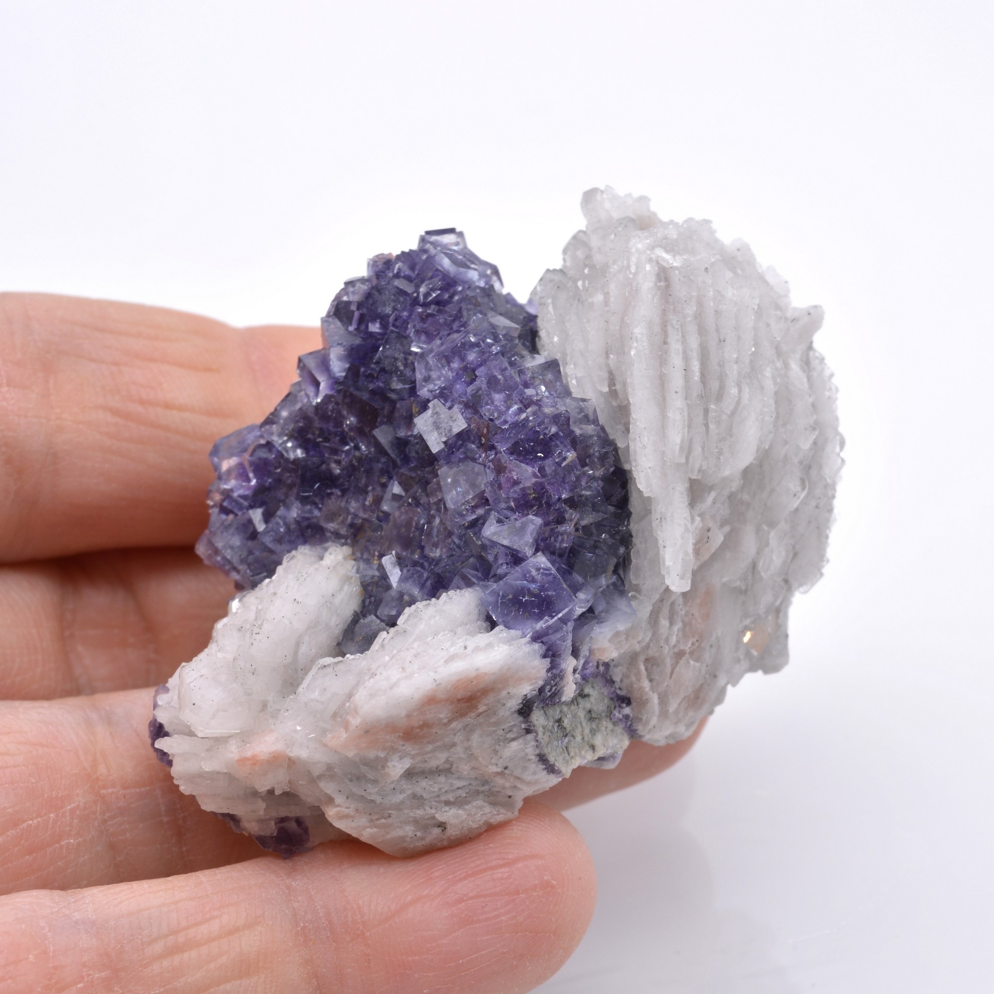 Fluorite and barite - Saint-Peray, Ardèche, France