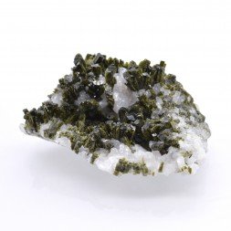 Epidote et albite - Haute Ubaye, Alpes-de-Haute-Provence, France
