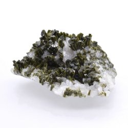 Epidote et albite - Haute Ubaye, Alpes-de-Haute-Provence, France