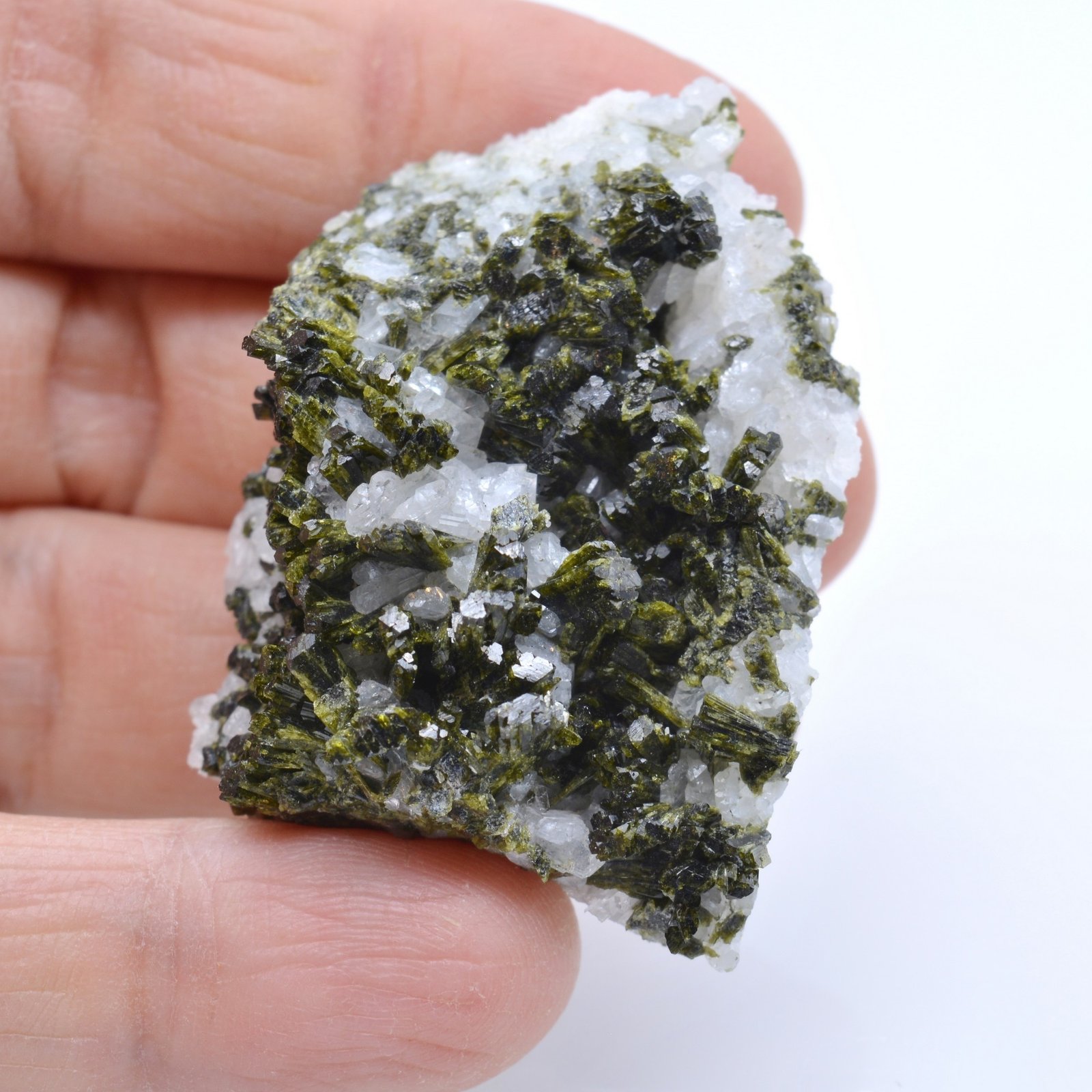 Epidote et albite - Haute Ubaye, Alpes-de-Haute-Provence, France
