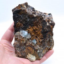 Fluorite and siderite - Mine de la Boule, Le Kaymar, Aveyron, France.