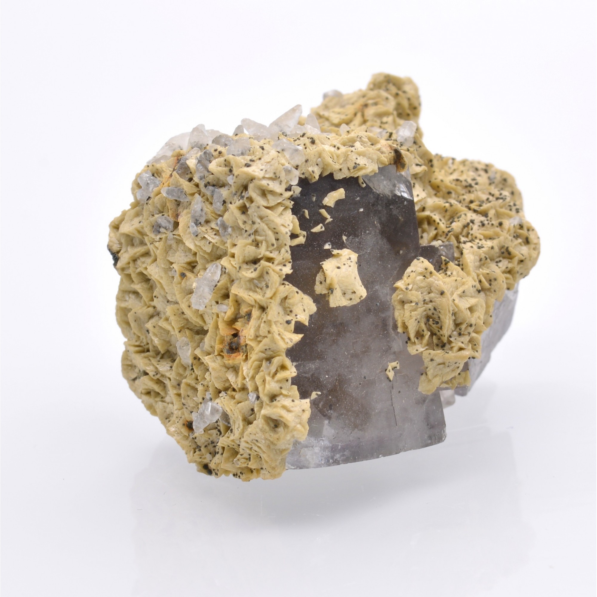 Fluorite, siderite and calcite - El Hamman, Morocco