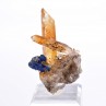 Quartz and azurite psm tetrahedrite - Mine à Giraud, Isère, France