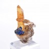 Quartz and azurite psm tetrahedrite - Mine à Giraud, Isère, France