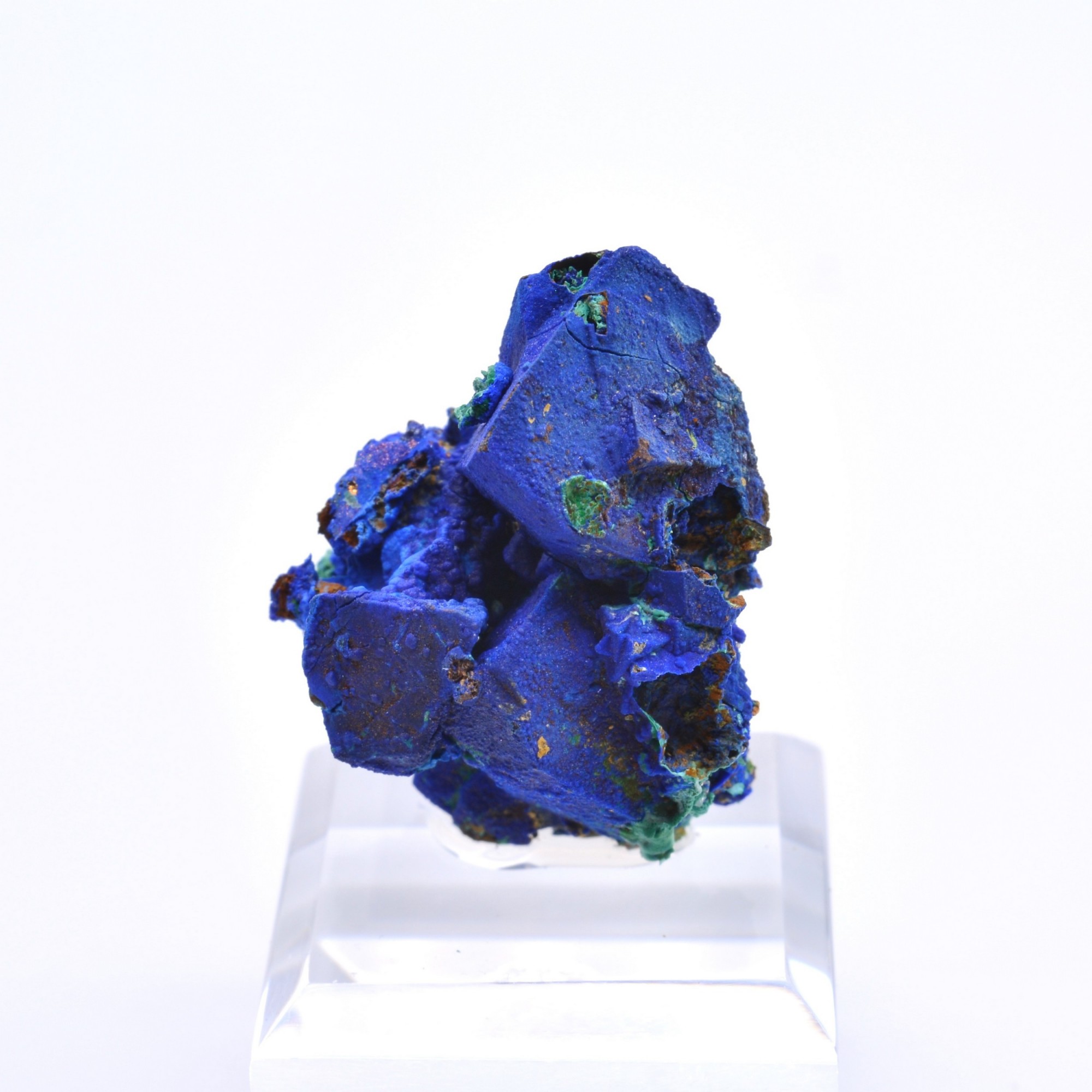 Azurite psm tetrahedrite - Mine à Giraud (La Gardette), Isère, France