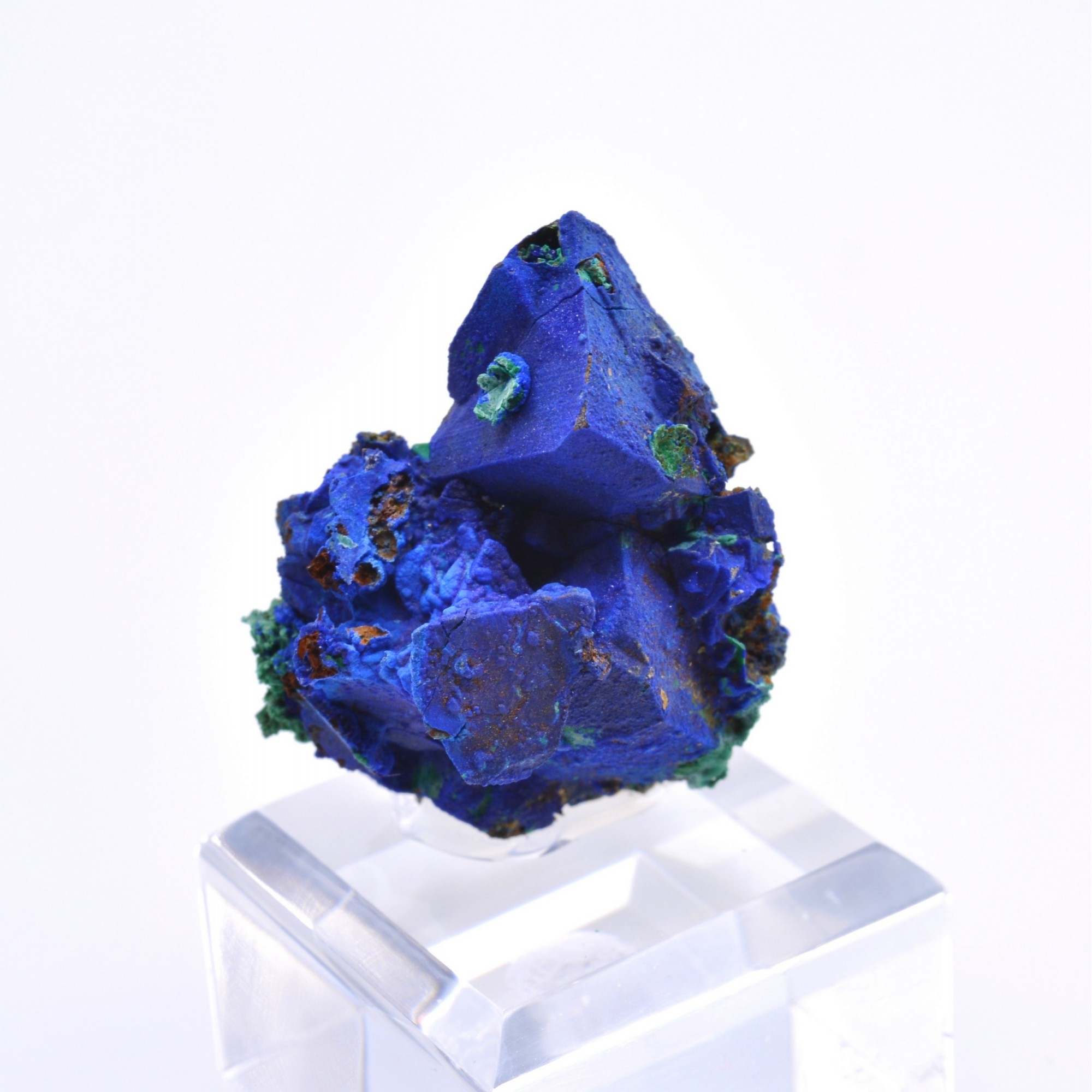 Azurite psm tetrahedrite - Mine à Giraud (La Gardette), Isère, France