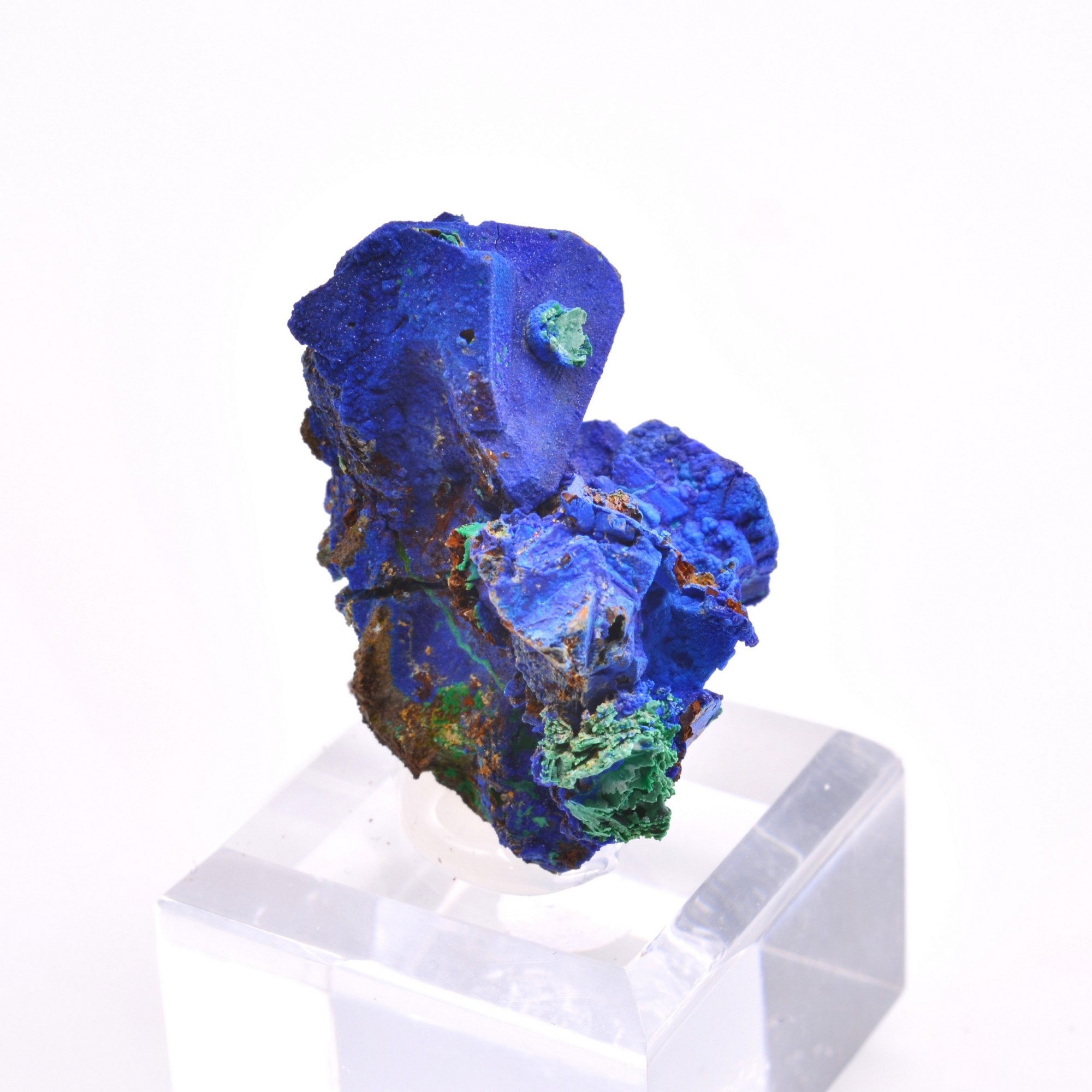 Azurite psm tetrahedrite - Mine à Giraud (La Gardette), Isère, France