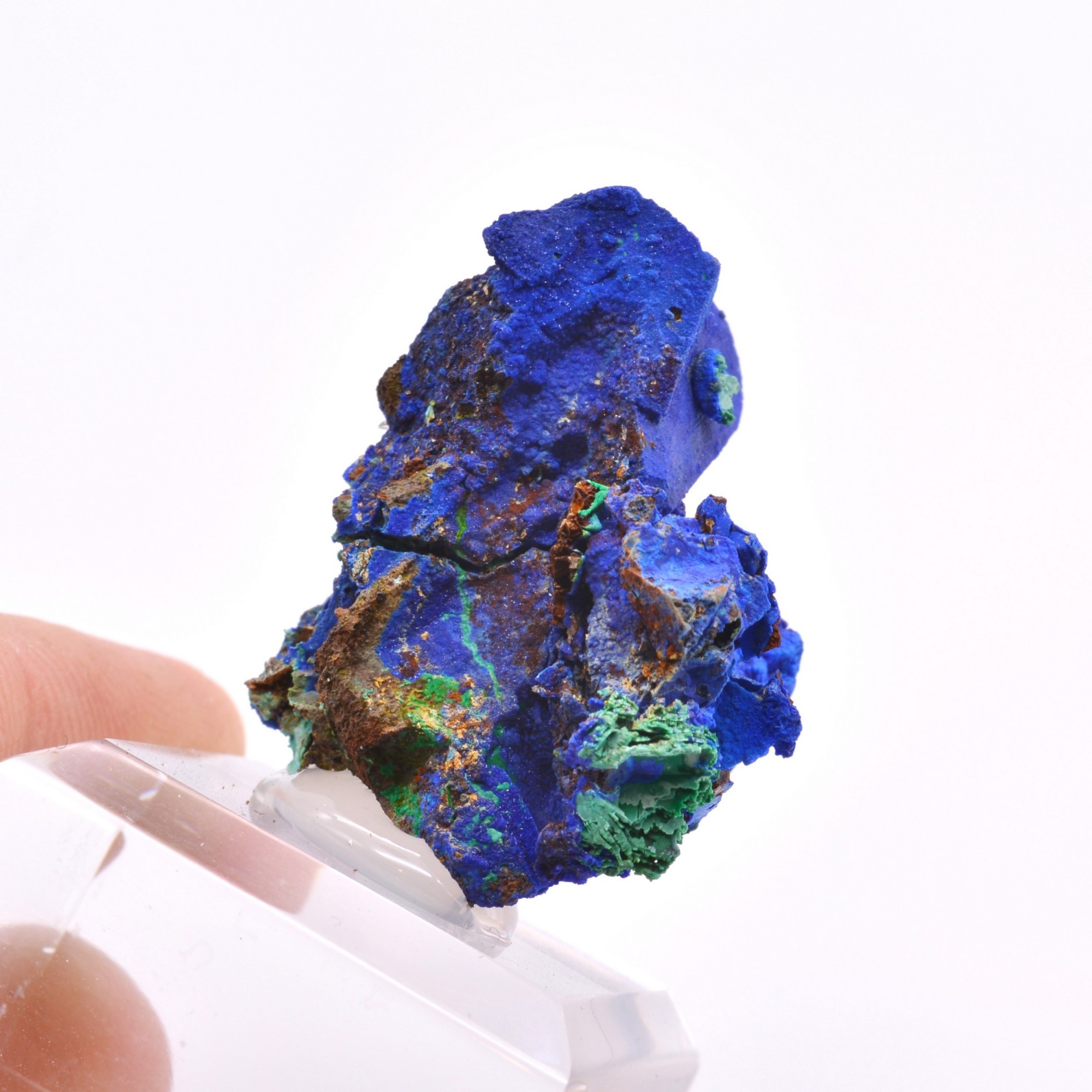 Azurite psm tetrahedrite - Mine à Giraud (La Gardette), Isère, France