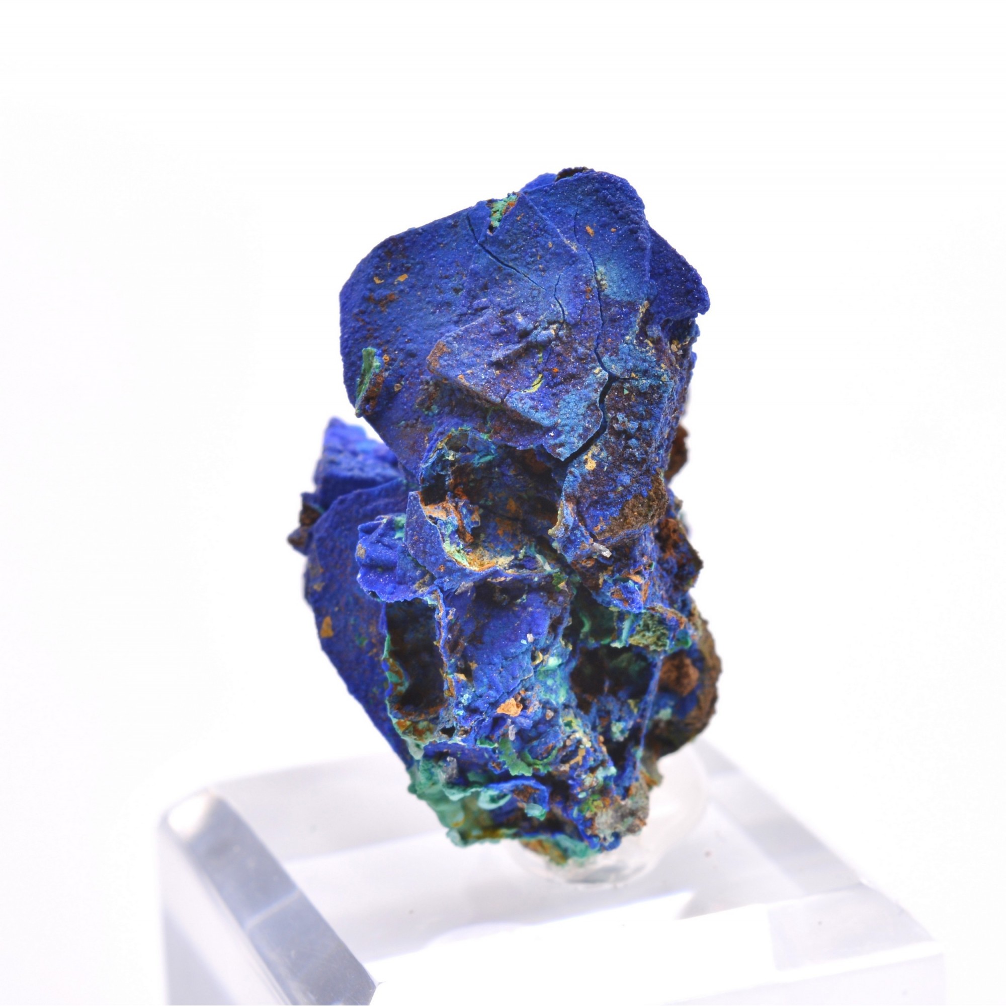 Azurite psm tétraèdrite - Mine à Giraud (La Gardette), Isère, France