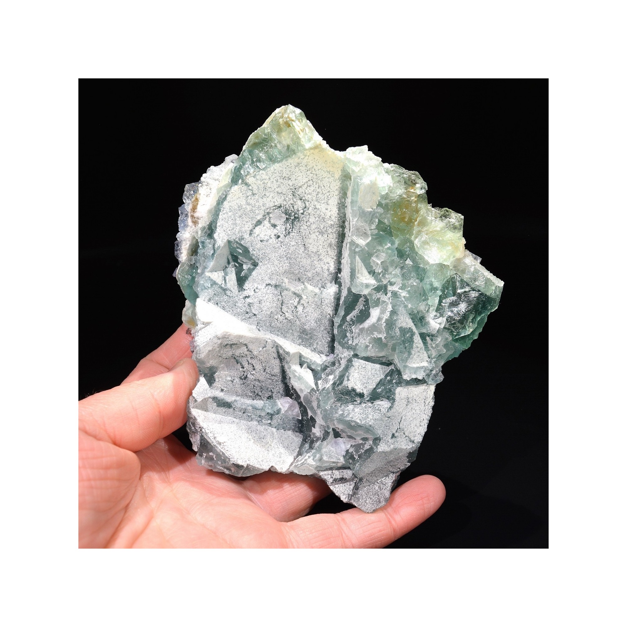 Fluorite - La Barre mine, Puy-de-Dôme, France.