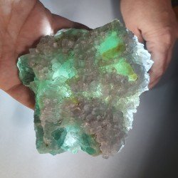 Fluorine - Mine de La Barre, Puy-de-Dôme, France.