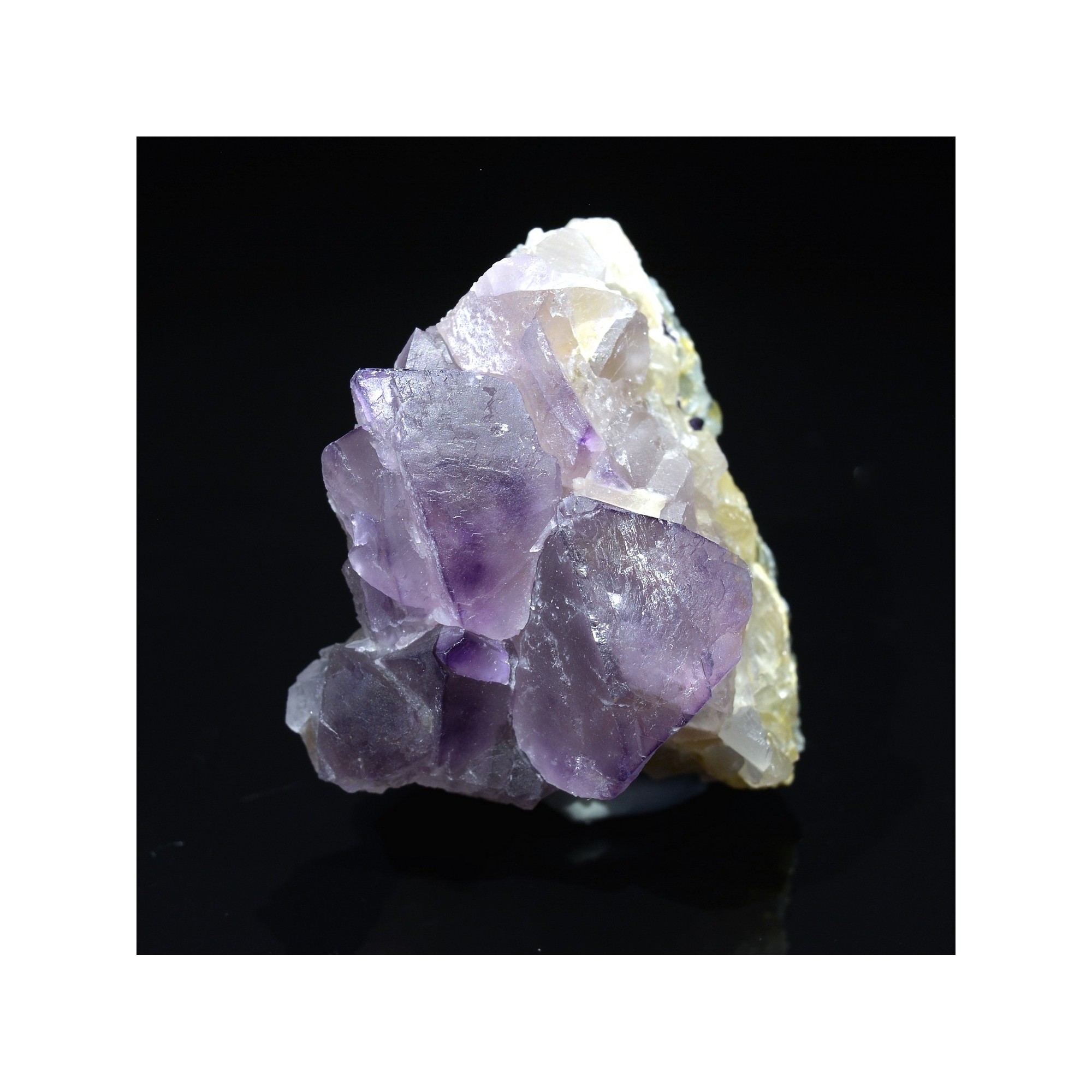 Fluorite - La Barre mine, Puy-de-Dôme, France.