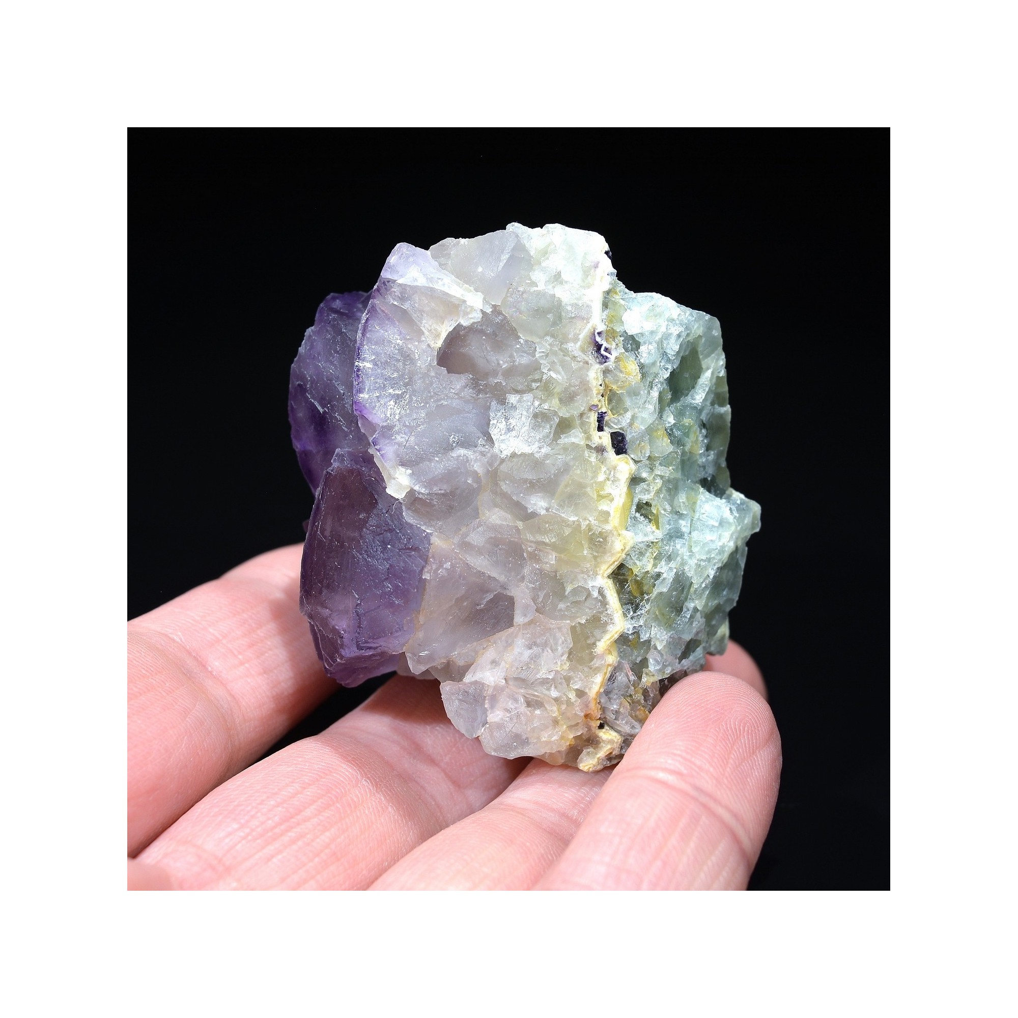 Fluorite - La Barre mine, Puy-de-Dôme, France.