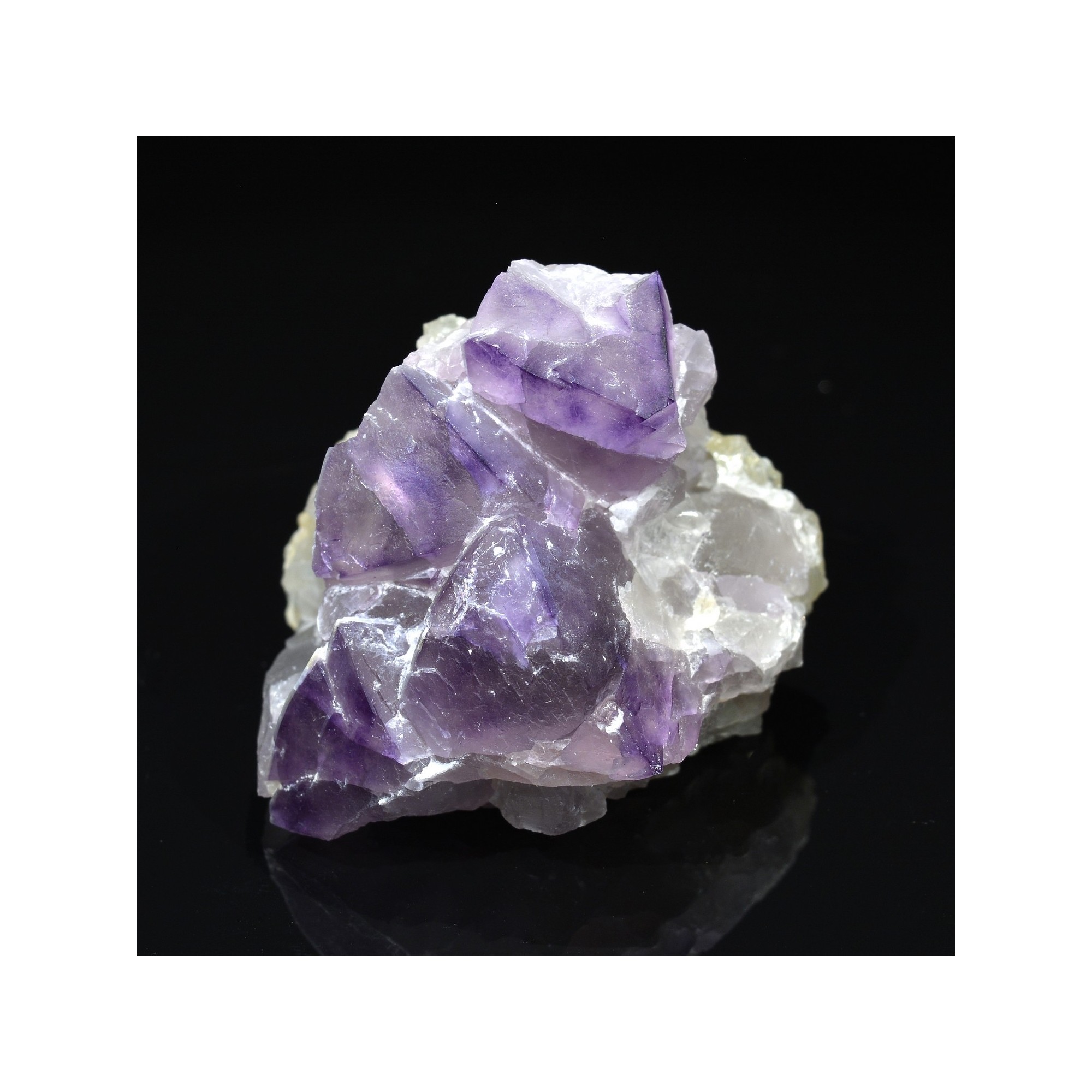 Fluorite - La Barre mine, Puy-de-Dôme, France.