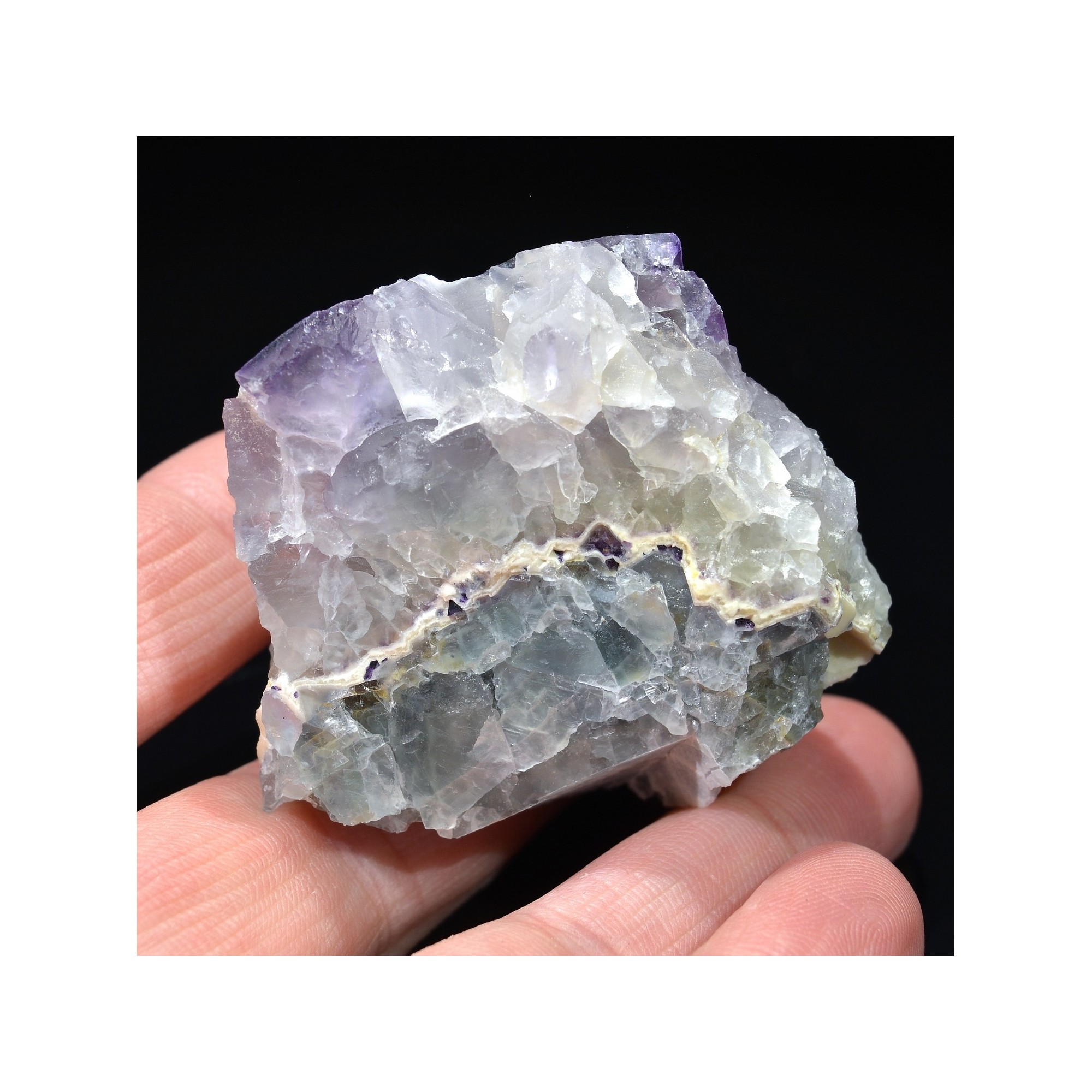 Fluorite - La Barre mine, Puy-de-Dôme, France.