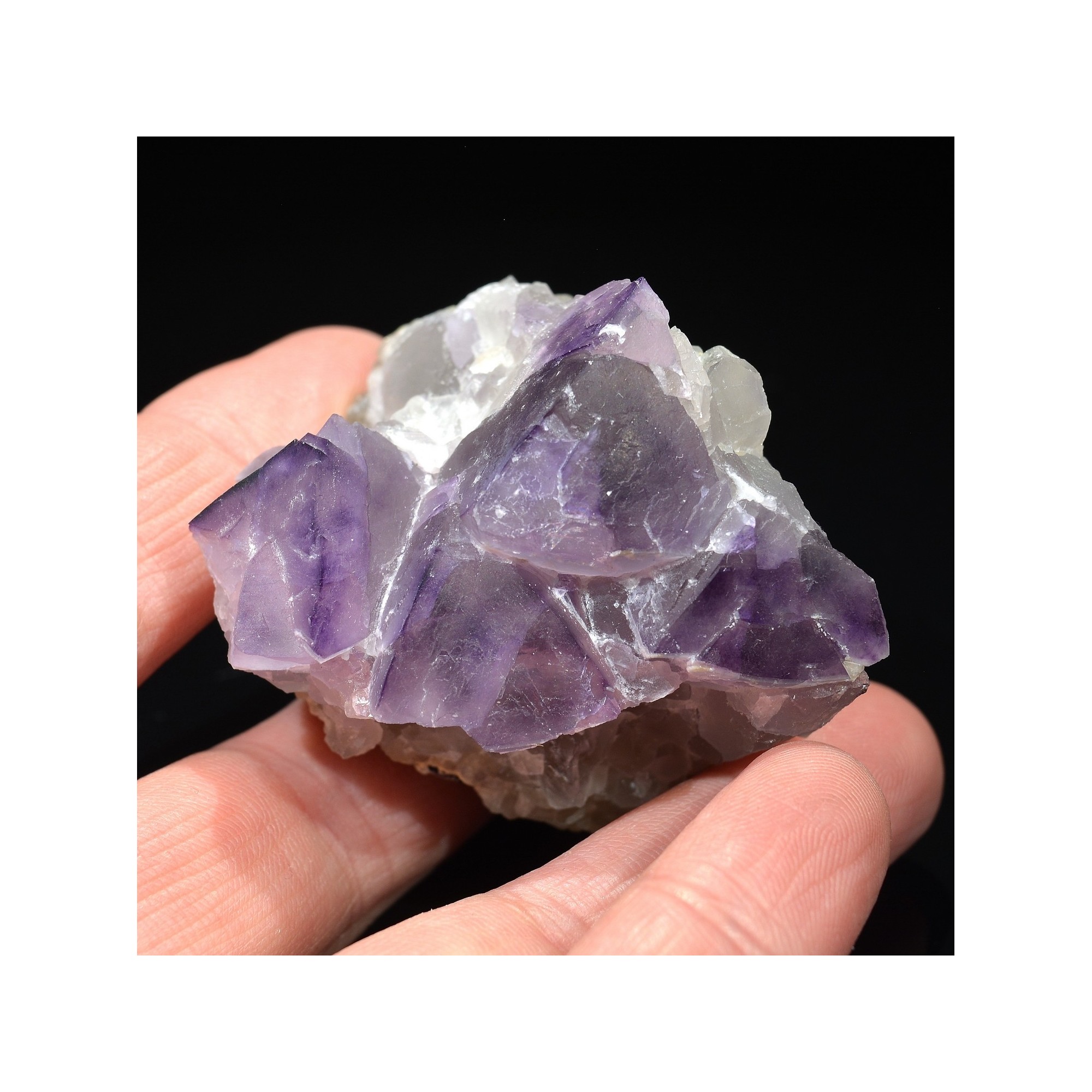 Fluorite - La Barre mine, Puy-de-Dôme, France.