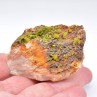 Pyromorphite on barite, Ussel, Corrèze, France.