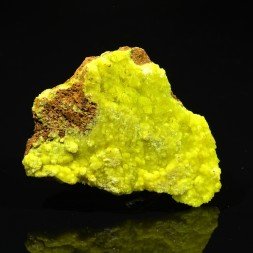 Autunite - Mine de Margnac, Haute-Vienne, France.