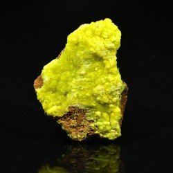 Autunite - Mine de Margnac, Haute-Vienne, France.