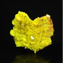 Autunite - Mine de Margnac, Haute-Vienne, France.