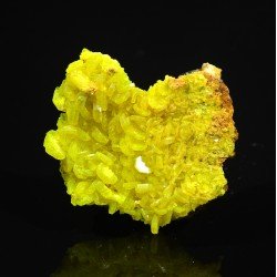 Autunite - Mine de Margnac, Haute-Vienne, France.