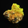 Autunite - Mine de Margnac, Haute-Vienne, France.